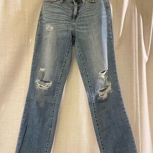 Blue washed denim Women